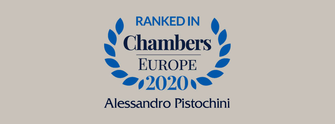 The Lawyer Alessandro Pistochini has been included in the rankings for the White Collar Crime practice of Chambers & Partners Europe / Italy.